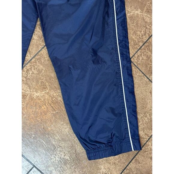 Vintage Nike Track Pants Men L Blue Windbreaker Ankle Zip Nylon Unlined 90s Y2K - Picture 2 of 10